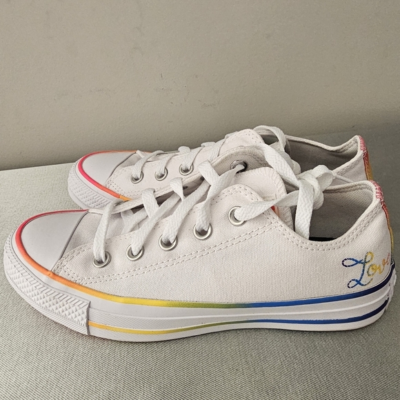 Converse Shoes - NWOB  CONVERSE White Low Love Pride Sneakers, Shoes